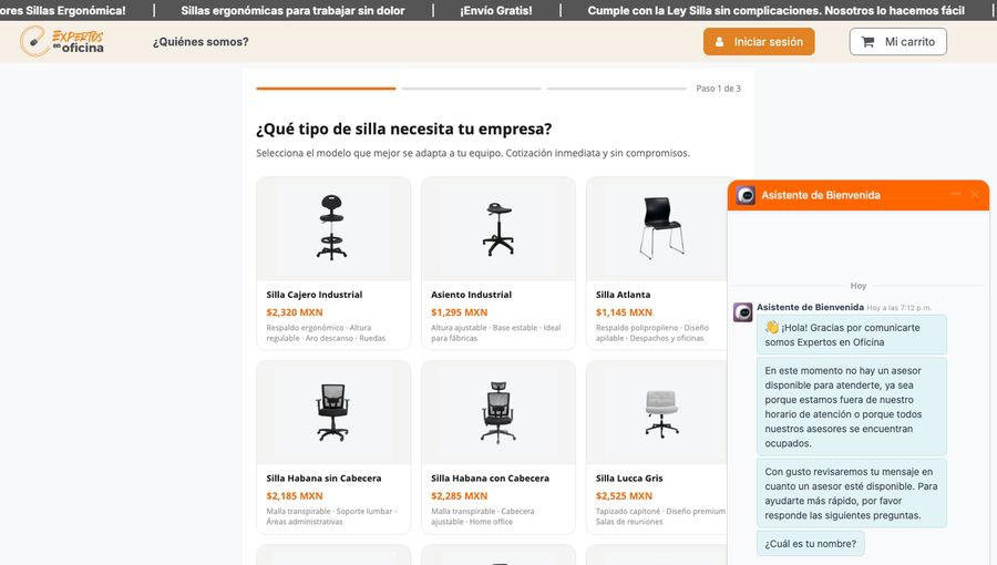 Cotizador de Expertos en Oficina