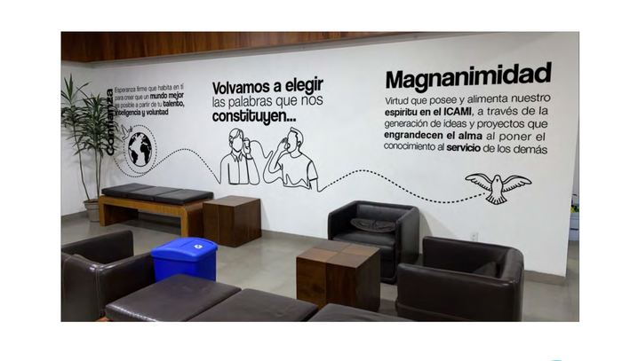Muro de valores en vinil